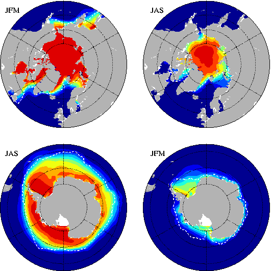 1980-1999 sea ice concentration
