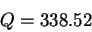 \begin{displaymath}Q=338.5 \Wm2\end{displaymath}