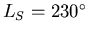 $L_S
= 230^\circ$