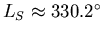 $L_S \approx 330.2^\circ$