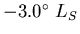 $-3.0^\circ\ L_S$