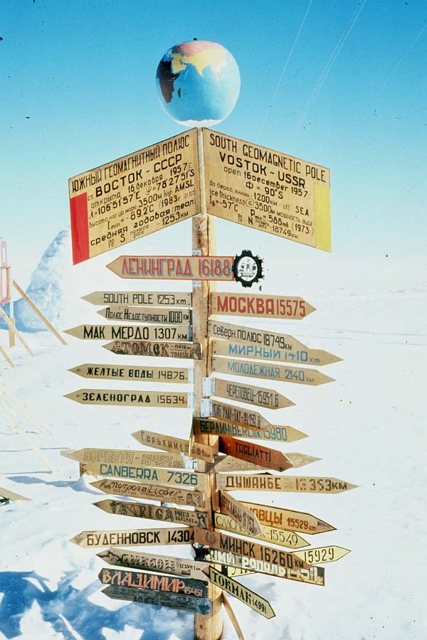 Vostok Sign Post